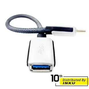 TYPE-C OTG編織漁網轉接線 USB 3.1轉3.0母 otg 手機數據線 傳輸 資料 迷你 超薄