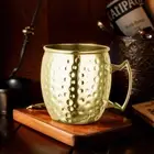Moscow Mule Mug Stainless Steel Beer Cup Cocktail Mug Coffee Cup (Gold) AU