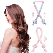 Heatless Curling Rods Headband No Heat Curls Silk Ribbon Hair Rollers Soft Wavy