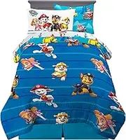 Franco Paw Patrol Kids Bedding Super Soft Comforter and Sheet Set with Sham, 5 Piece Twin Size, (100% Officially Licensed Nickelodeon Product) by