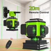 16/12line Selfleveling Remote Control Mode-Receiver Auto 3x360 Green Laser Level