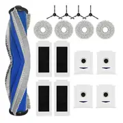 Main Roller Brush, HEPA Filter, Mop Cloth, Dust Bag for Deebot T30 Pro Omni Vacuum