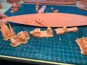3D Printed 1/700 French Dunkerque class battleship Unpainted Model Kit NEW