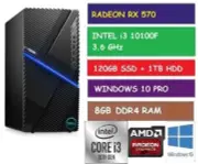 INTEL i3-10100F DELL G5 5000 GAMING DESKTOP PC 8GB RAM 120GB SSD 1TB HDD RX 570