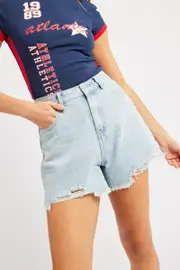 Denim Relaxed Denim Short Mid Rise - Size 16XL, Women's Relaxed Short