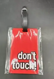 luggage tag silicone color red Don’t Touch Bag Tag