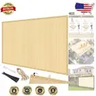 Waterproof Pergola Shade Cover 6' x 20' - Versatile Sun Screen Tarp in Wheat
