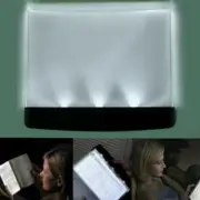 ▶ 1* Creative LED Book Light Reading Night Flat Plate Panel Lamps Portable ▶