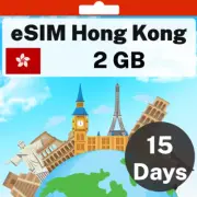 eSIM Hong Kong - 2 GB - 15 Days - Travel eSIM | QR code activation