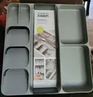 Joseph Joseph 85127 DrawerStore Cutlery, Utensil & Gadget Drawer Organizer GREY