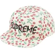 Supreme Cherries 5-Panel Hat, Supreme Cap, Hype Supreme Snapback. DSWT new rare
