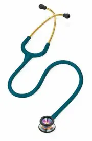 3M Littmann Classic II Pediatric Stethoscope, 28" Caribbean Blue Rainbow Finish
