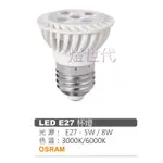 燈世代-MARCH LED PAR16 E27 杯燈 投射燈 5W/8W (3000K黃光/6000K白光) 全電壓