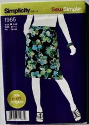 SIMPLICITY PATTERN 1965 SKIRTS PULLON MISSES SIZES 8 10 12 14 16 18 UNCUT FF
