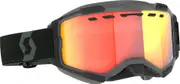 Scott Fury Black Snow Goggles, red for Men One Size