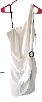 NWT Vince Camuto Size 8 VCOM1163 One Strap Dress Short ivy