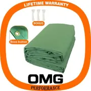 430CMx610CM Durable Army Canvas Tarp Tarpaulin Sun UV Water Dust Wind Resistant