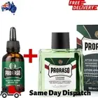 PRORASO EUCALYPTUS & MENTHOL REFRESHING AFTERSHAVE LOTION 200ml + Beard OIL 30ML