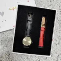 在飛比找蝦皮購物優惠-Cluse 波希米亞系列 真皮腕錶禮盒組