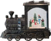 Christmas Musical Snow Globe Lantern Battery Operated with 6 Hour Timer, Snowman