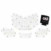 4 Piece WHITE CAN-AM X3 CNC Machined Billet Aluminum Grille Insert Made in USA