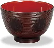 Mitani M17171-6 Yamanaka Lacquerware Soup Bowl, Brown, 4.2 inches (10.7 cm), Yamanaka Coating, Microwave, Brushed Turtle Shell, Soup Bowl, Tochigi Coating