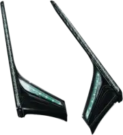 Kuryakyn for L.E.D. Vertical Rear Light Strips 12-17 GL1800 Gloss Black Smoke