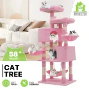 Cat Tower Kitten Playing Condo House Sturdy Cat Tree Scratching Posts for Rest