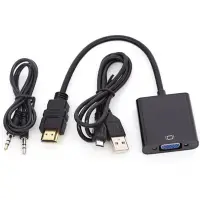 在飛比找Yahoo!奇摩拍賣優惠-[小燦的店]供電款 HDMI 轉 VGA HDMI TO V