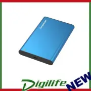 Simplecom SE221 Aluminium 2.5" SATA HDD/SSD USB3.1 Enclosure - Blue