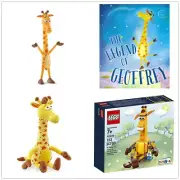 Schleich Geoffrey Giraffe Plush Stuffed Lego 40228 Art Book Toys R Us Exclusive