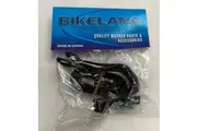 Bikelane Plastic Toe Clip/Strap For Racing Pedal - Medium (Sold In Pairs)