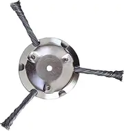 Steel Wire Grass Trimmer Head, 2025 New Steel Wire Trimming Head, 2/4Pcs 6'' Universal Brush Cutter Steels Heads for Lawn Mower Edging, Weed Remover Tool Pro (4, 3 Blades)