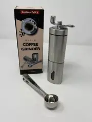 Gusteau Delice Stainless Steel Manual Coffee Grinder with Hand Mill Design