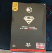 DC Multiverse Superman Black Adam Black & White Accent Exclusive Edition