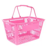 Mall Shopping Basket, Merchandise Storage Basket, Plastic Basket with Handles...