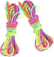Yardwe 2Pcs Jump Rope Durable Skipping Rope Fun Exercise Equipment for Boys for Outdoor and Indoor Play Improves Fitness and Coordination