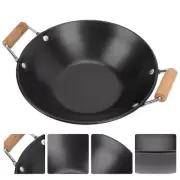 Food Wok Stainless Steel Griddle Pot Safe Cooking Man