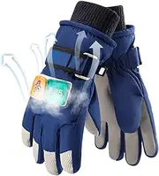 Meindin Kids Snow Gloves - Winter Gloves Waterproof,Kids Ski Snow Gloves Cartoon Winter Cold Weather Warm Snowboard Sports Mittens for Boys Girls