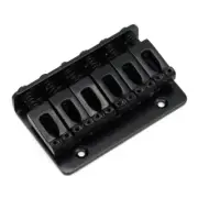 65mm Fixed Top Load Hardtail 6 String Guitar Bridge Saddle for Strat Tele Black