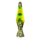 Lava Motion Lamp Diamond Shape Avocado Green Yellow
