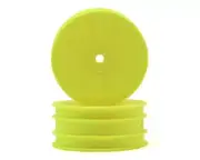 Schumacher 12mm 1/10 4WD Buggy Front Hex Wheels (Yellow) (2) [SCHU7458]