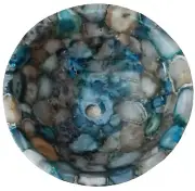 Natural Blue Agate Sink Wash Basin, Green Stone Wash Basin, Stone Sink Decors