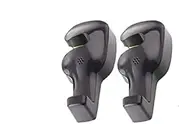 YIXIAMEDIA 4 Pack Car Headrest Hooks - Car Back Seat Headrest Hanger Holder Hook Vehicle Universal Car Organizer for Bag Purse Cloth Grocery, Black- Coloured