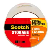 Scotch Long Lasting Storage Packing Tape, Clear, 1.88 in x 54.6 yd, 1 Roll