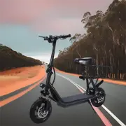 12 inch Electric Scooter 1200W 50KM/H 50km Foldable Travel Adult E-Bike w/Seat