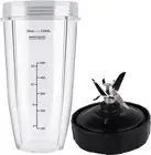 Blender Replacement Parts for Ninja, 24Oz Cup with Extractor Blade, for Nutri Ni