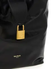 [Balmain] Balmain-Sync Hobo Borse A Spalla E Tracolla Nero-Donna OS