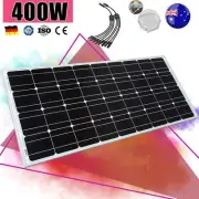 12V 400W Solar Panel Kit Mono Fixed Caravan Camping Power Battery Charging