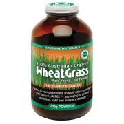 Microrganics 100% Australian Organic Wheat Grass Pure Young Leaf Powder 200 gm